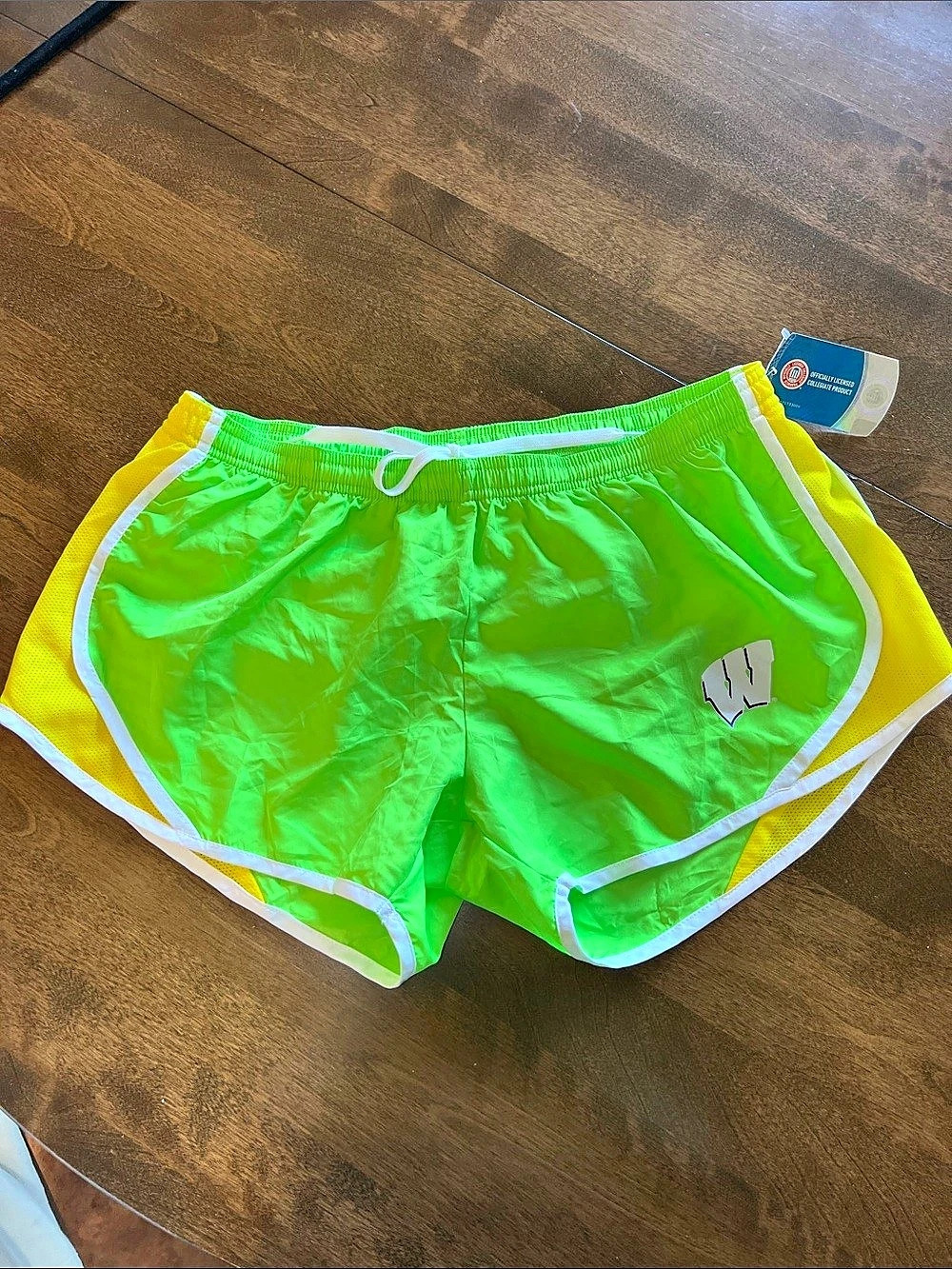 NWT UW-Madison Soffe Racer Shorts Color Block